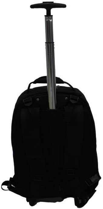 LuckySky Trolley Backpack Rolling Laptop Bag for Business and office, Laptop compartment