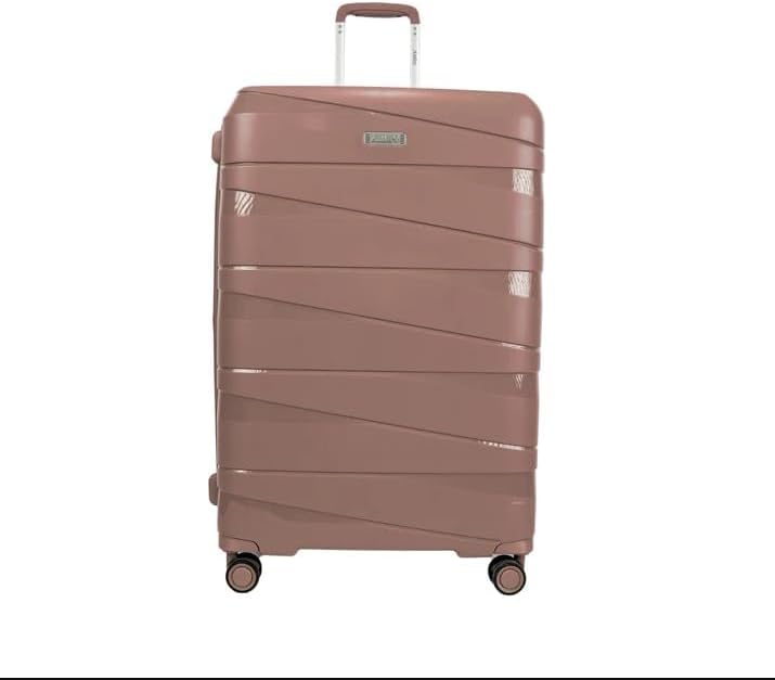 ANTLER Unbreakable Luggage NOVA TSA Approved Suitcase for travel, Expandable Anti Theft Double Zipper, FROM UK (Set of 4, Rose Gold)