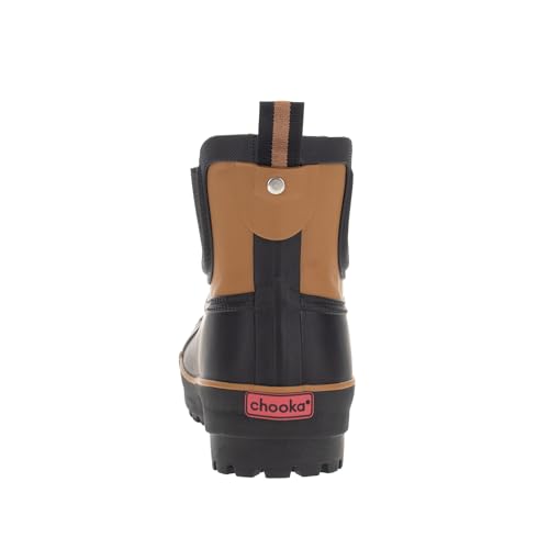 SIZE: 37.5 - Chooka Ladies Chelsea Rain Boot, Brown