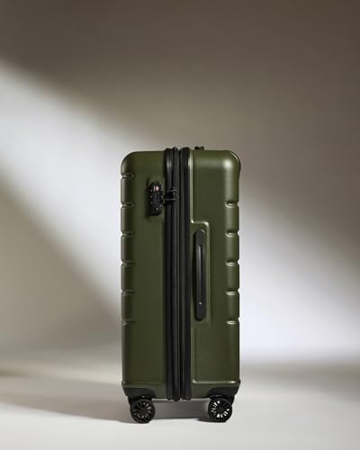 ANTLER - Logo Hard Shell Cabin Suitcase, 55x40x20cm 35.2L, Lightweight & Small, 4 Spinner Wheels - Adjustable Handle,