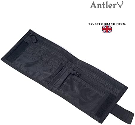 ANTLER Pssport Security Wallet, Travel Document Organiser, Water resistance With Scurity Wrist Loop And Elasticated Strap, Zip Pocket for Coins (16 x 13 x 2 CM)(A9980916)