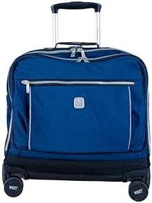 WIRES 8 Wheels trolley bag with lunch bag, pencil case and lunch box (Navy)