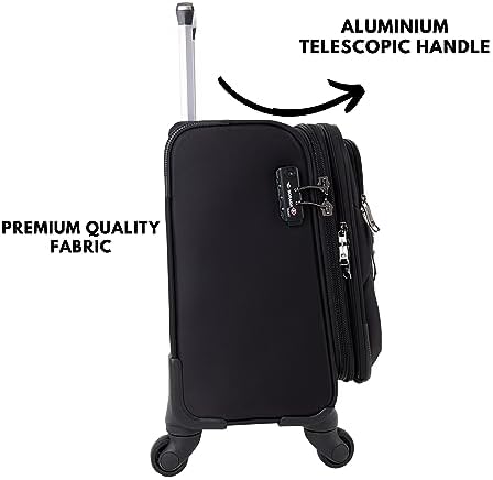 Sonada Rolling Laptop Case, Pilot Business bag for Travel And Office, International Lock, ANTI Theft Zipper (95050, Black)