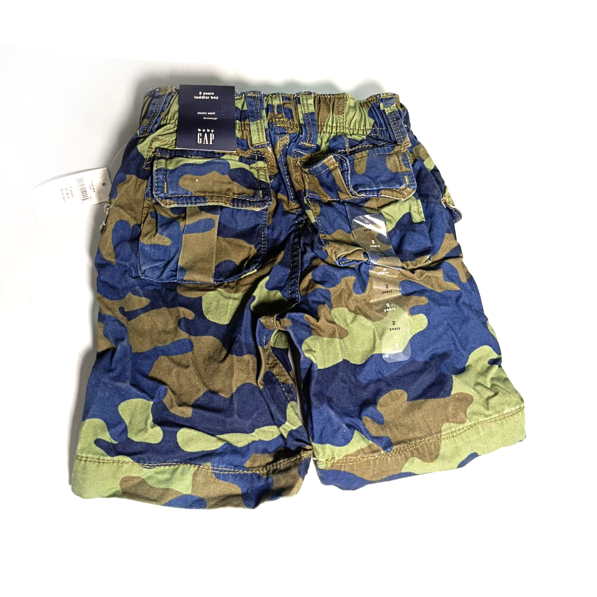 Boys Camouflage Cargo Shorts - Size: 2 Years