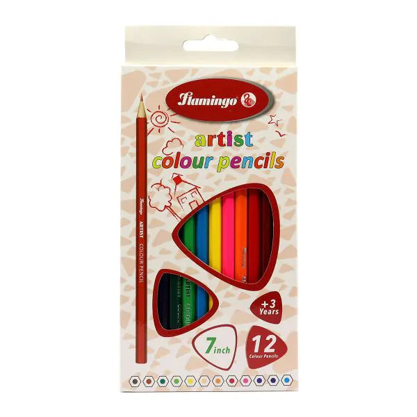 Flamingo Colour Pencil 12 Pcs