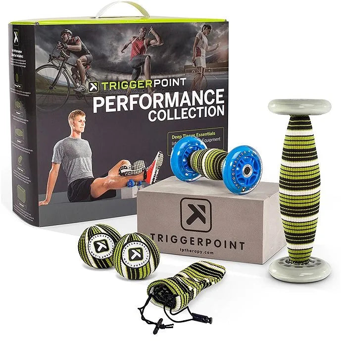 مجموعة Trigger Point Performance Ultimate 6 لتدليك كامل الجسم وإطلاق العضلات اللفافية والتدليك العميق للأنسجة مع دليل المستخدم وقرص DVD