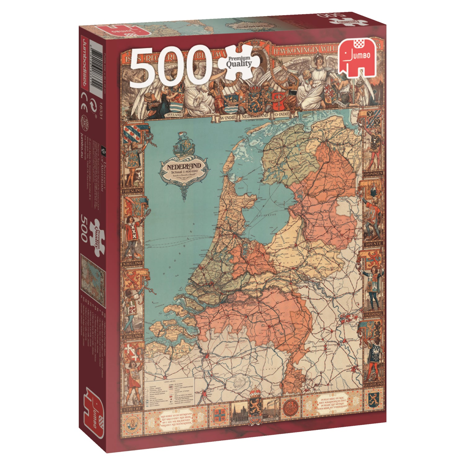 Jumbo 500-Piece Puzzle - "Holland" by Cornelis Jetses