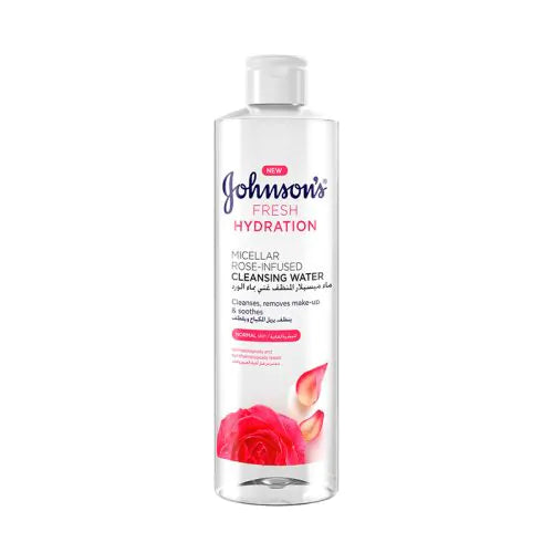 Johnson's Fresh Hydration Rose-Infused Cleansing Micellar Water - 400 ml