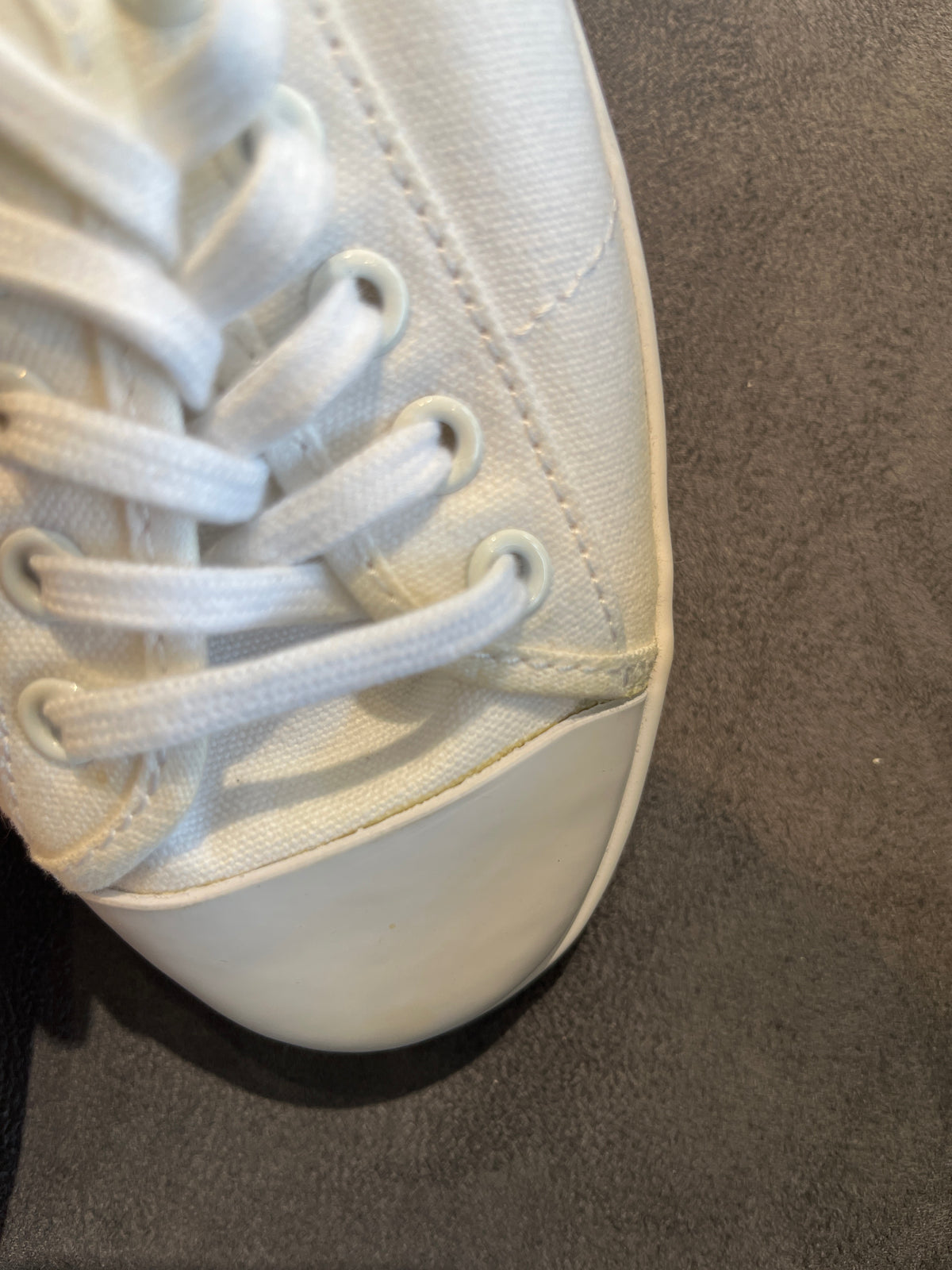 Lacoste Women's White Canvas Low-Top Lace-Up Sneakers