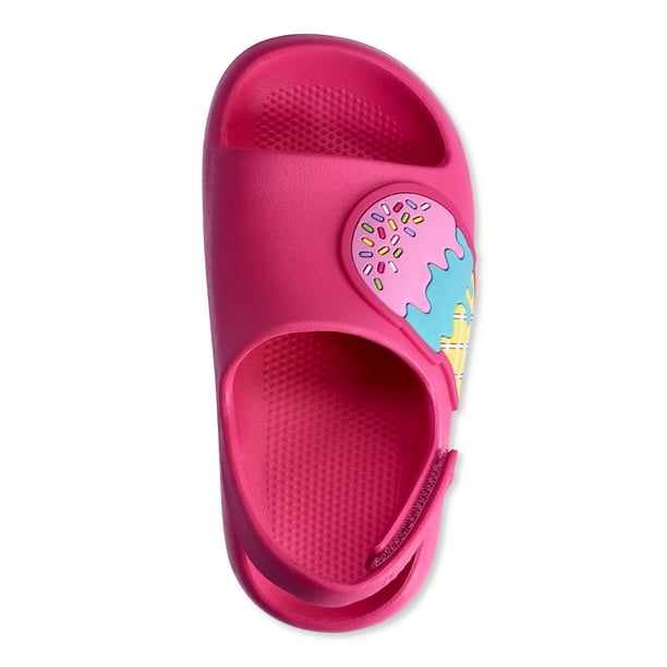 SIZE: 5-6 - Wonder Nation Toddler Girls Eva Slide Sandals
