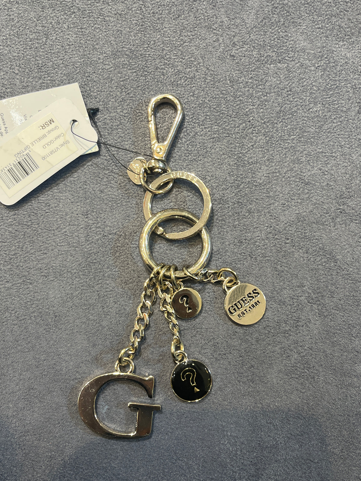 GUESS Gold-Tone G Initial Multi-Charm Keychain