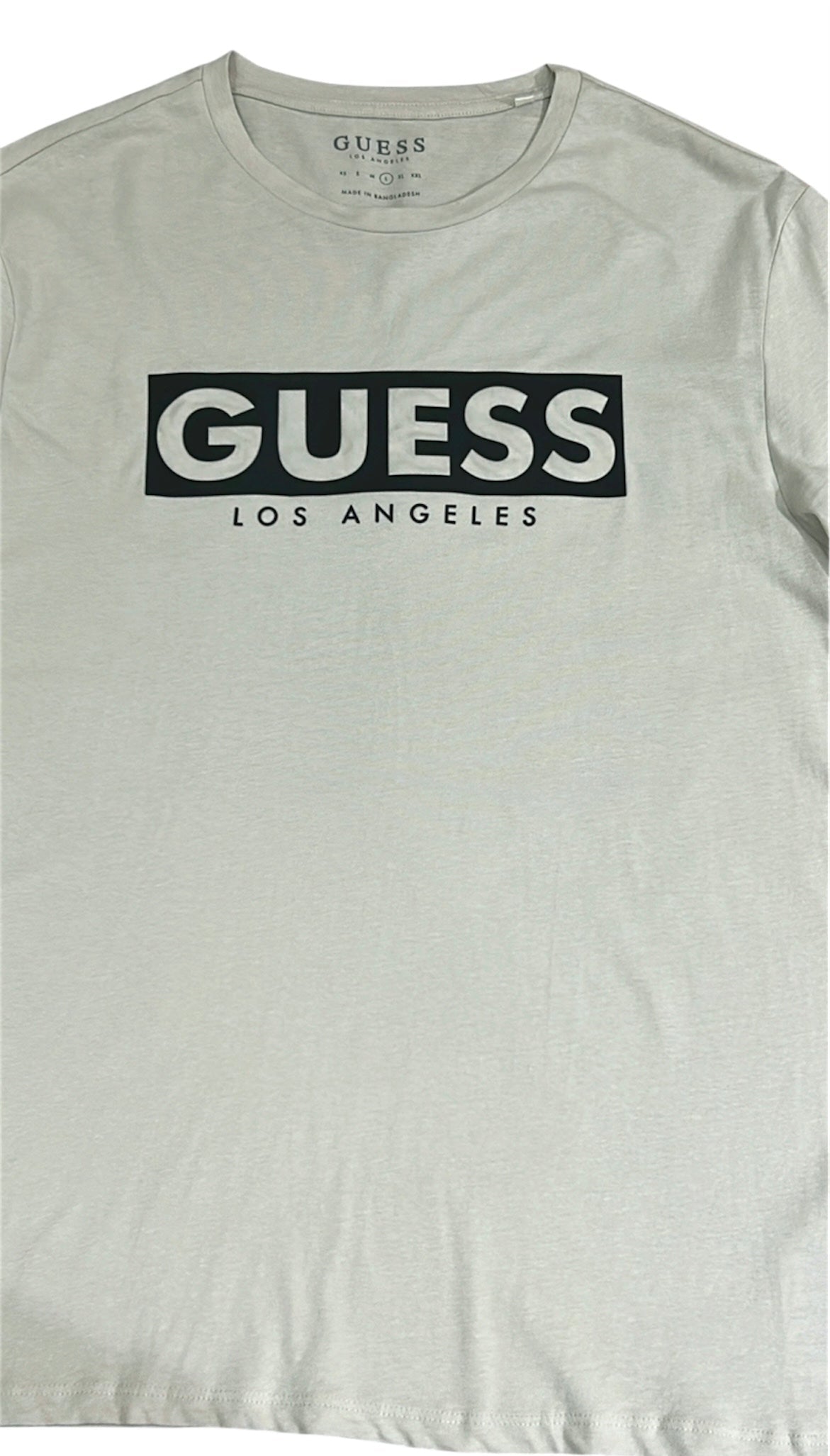 Guess Los Angeles Men’s Beige Cotton T-Shirt