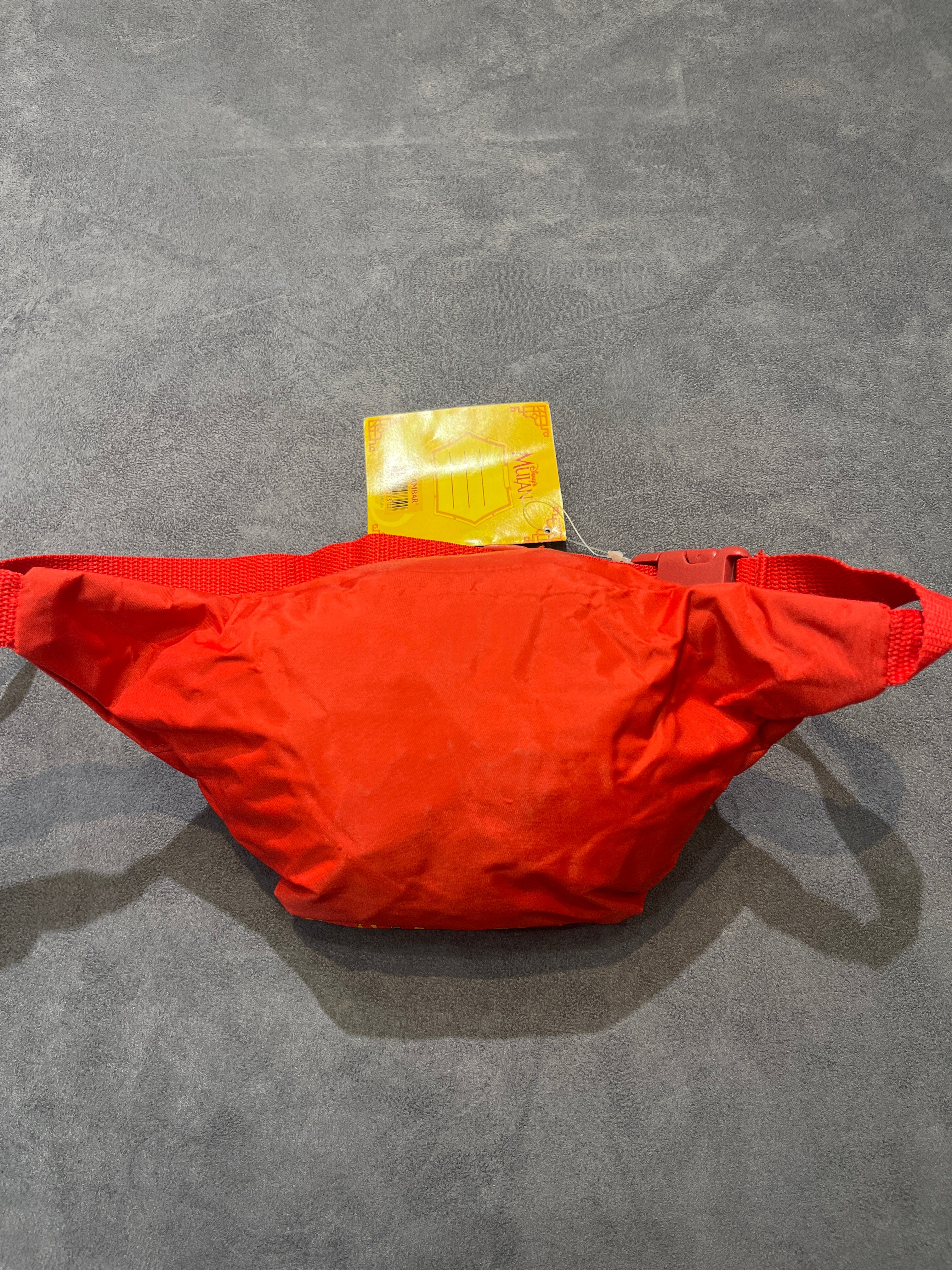 Disney Princess Mulan Red & Yellow Canvas Belt Bag / Fanny Pack
