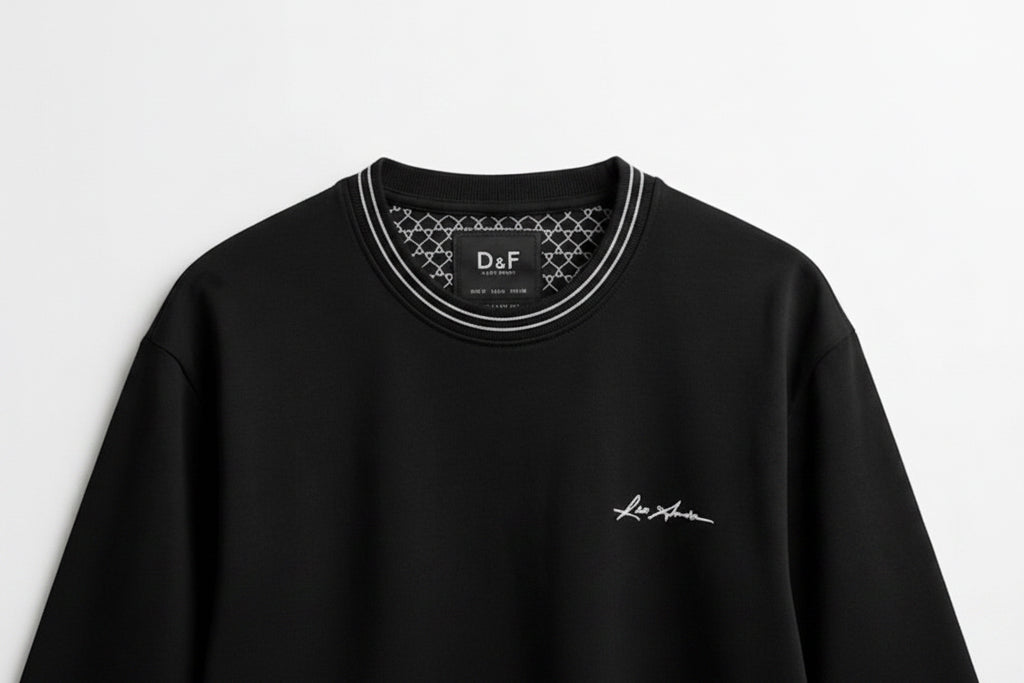 تي شيرت D&F أسود رجالي
