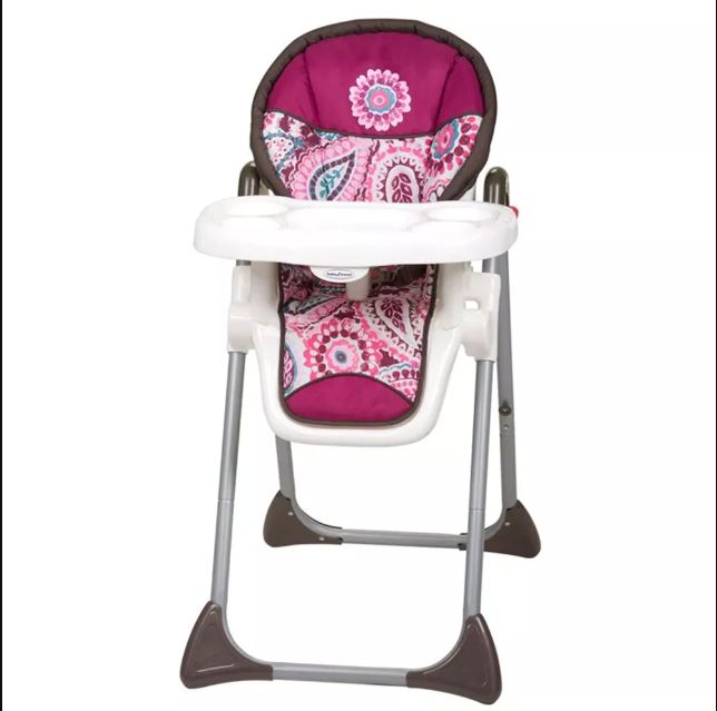 Baby Trend Sit Right High Chair Paisley Purple