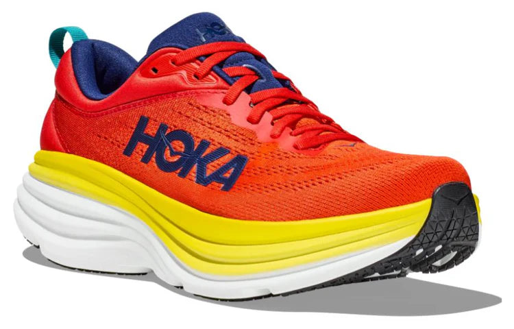 HOKA ONE ONE بوندي 8 "Red Alert Flame" (1123202-RAFL) - (بدون علبة)