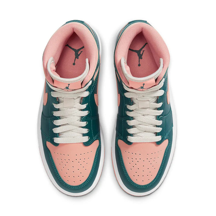 Nike Jordan 1 Mid 'Dark Blue Green' Shoes - (BQ6472-308)