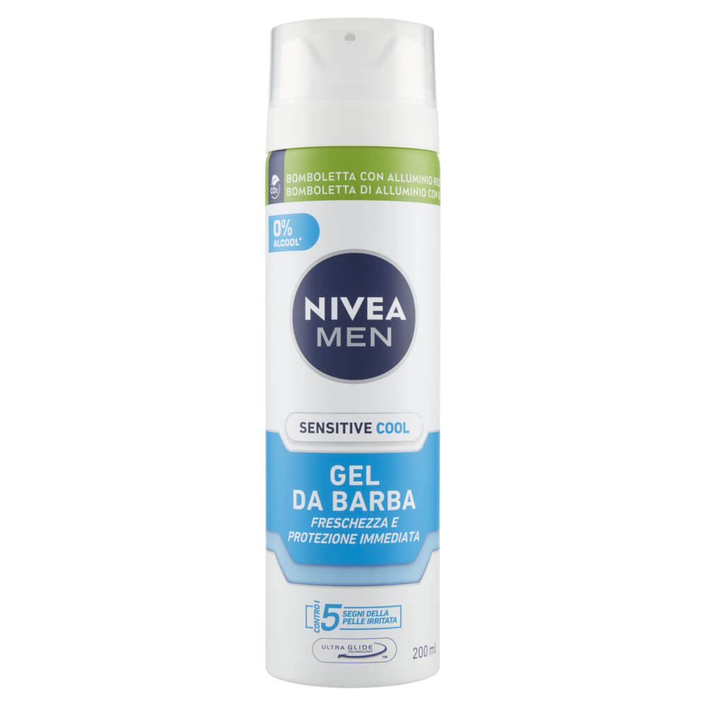 NIVEA MEN Gel da barba Sensitive Cool, 200 ml