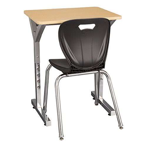 Learniture Shapes Series School Chair, 45 cm Seat Height, Black, (Pack of 4)