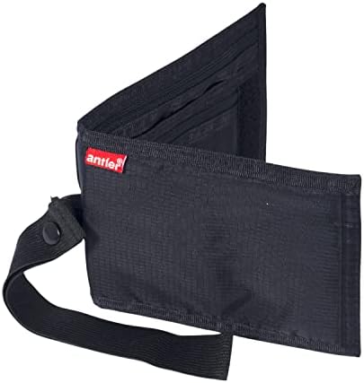 ANTLER Pssport Security Wallet, Travel Document Organiser, Water resistance With Scurity Wrist Loop And Elasticated Strap, Zip Pocket for Coins (16 x 13 x 2 CM)(A9980916)