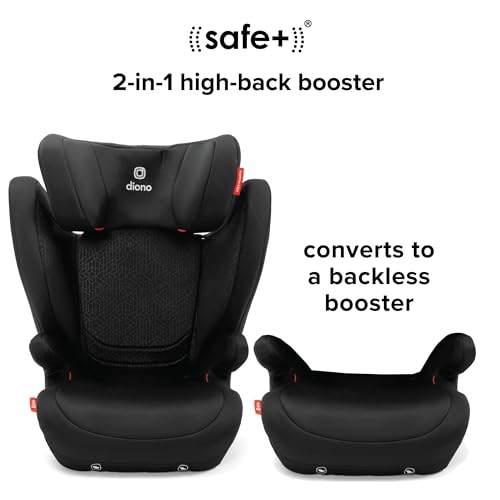 SEALED - Diono Monterey 4DXT Latch, 2-in-1 High Back Booster Car Seat with Expandable Height, Black