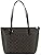 Coach Women's Zip Top Tote Bag In Signature Canvas  Brown/Black