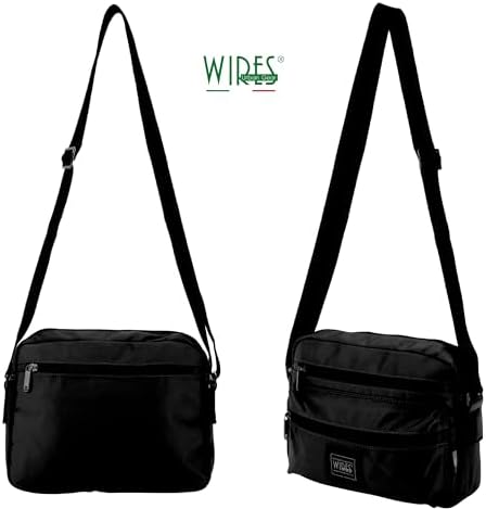 Wires Messenger Bag Shoulder Bag Crossbody Bags with Adjustable Strap Cross-Body Bags for Men,Waterproof Travel Bag Daily Man Bag Gift with Detachable keychain for Ipad 9.8 Inch Use Hand bag