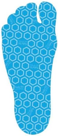 NAKEFIT L'ORIGINALE - Blue Hypoallergenic Adhesive Insoles - 3 Pairs in Pack (33-34 EU)