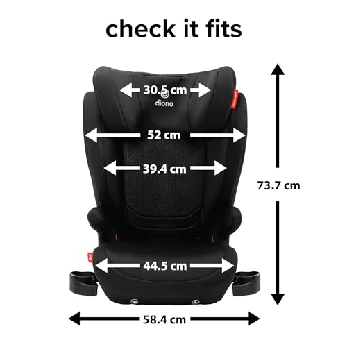 SEALED - Diono Monterey 4DXT Latch, 2-in-1 High Back Booster Car Seat with Expandable Height, Black