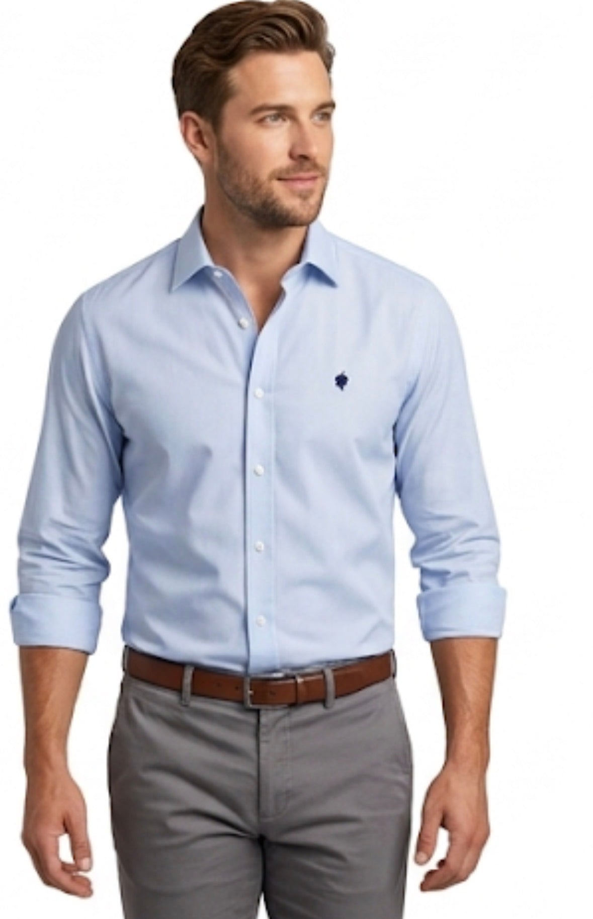 MIX EUROPEAN BRANDS LIGHT BLUE SHIRT FOR MEN