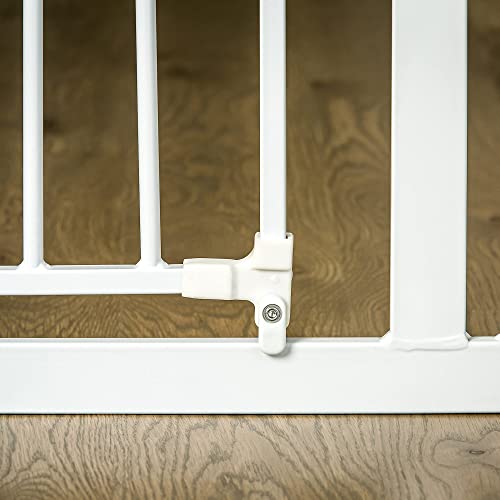 Regalo Easy Step Fits opening  73.66 cm X 97.79 cm wide, 76.2 cm High Walk Through Baby Gate, white