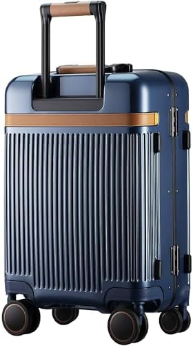 VERAGE Aluminum 28 Inch Suitcase Hard side Spinner Luggage (Blue)