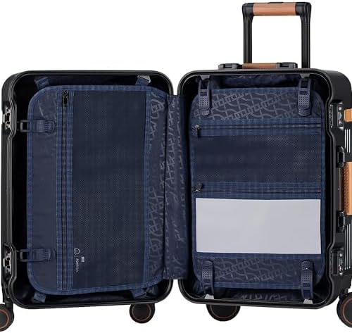 VERAGE Aluminum 28 Inch Suitcase Hard side Spinner Luggage (Blue)
