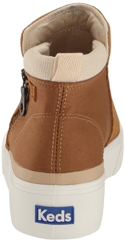 SIZE: 37 - Keds Cooper Zip Boot, Boot Womens, Tan Snake Embossed Suede