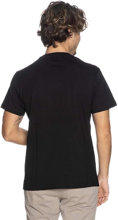 Guess T-shirt man short sleeve shirt black-white logo M1RI72K8FQ1-JBLK