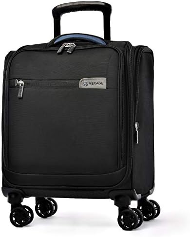 Verage Carry On Underseat Luggage with USB Port, Underseater Rolling Spinner Luggage,14.5 inches Softside Suitcase Airline Approved