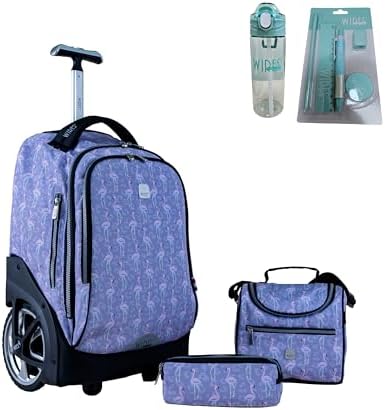 WIRES Big wheels trolley 19" with lunch bag and pencil case