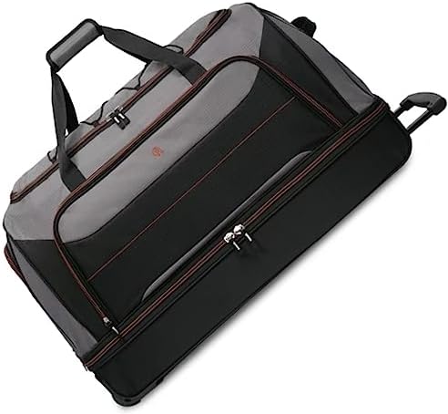 Sonada Rolling Duffel Bag 30 Inch 2 Wheel Protégé Collection Telescoping Handle, Multiple Compartments Trolley