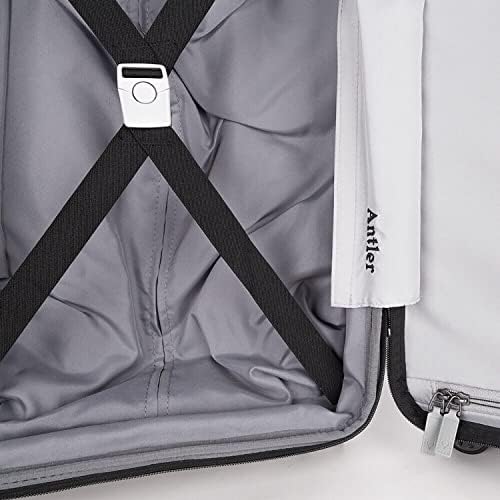 ANTLER Lincoln Collection UNBREAKABLE Luggage TSA Approved Expandable Double Zipper Suitcase for travel,Unisex, UK BRAND (Black, Checked Luggage-24 Inch)