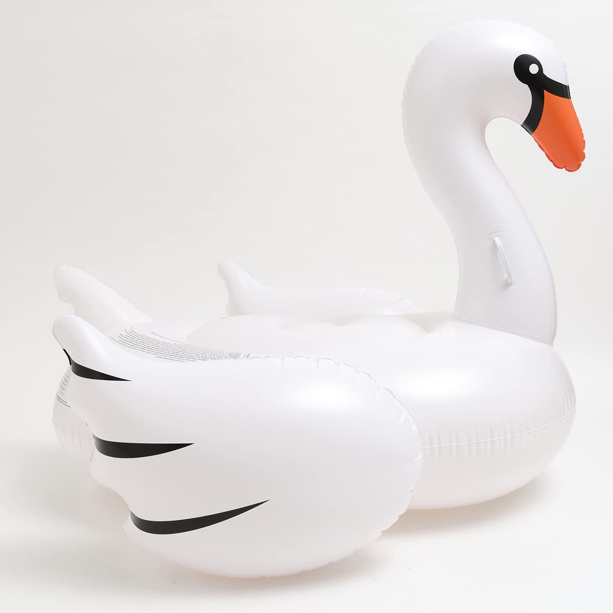 SUNNYLiFE White Color Inflatable Luxe Ride-On Float Swan