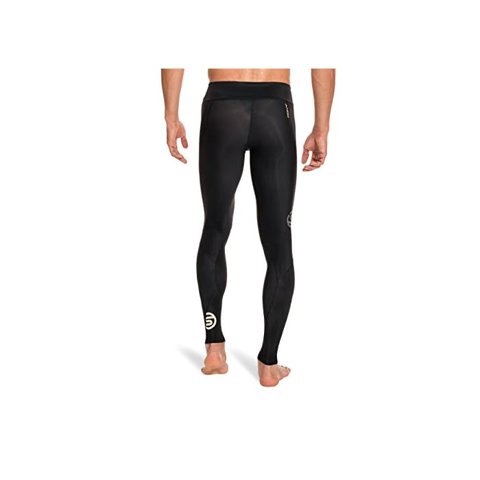 SKINS Men's A400 Compression Long Tights, Black/Gold, Large Short