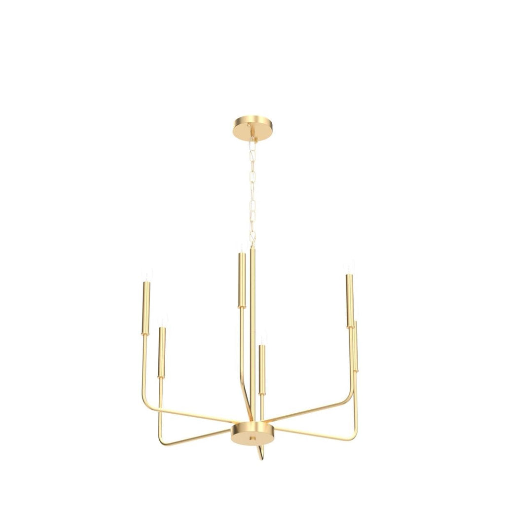 ETONIMERR Gold Chandelier Light Fixtures Ceiling Hanging Modern Farmhouse Chandelier for Dining Room, Candle Gold Pendant Light for Kitchen Island Living Room Foyer Bedroom