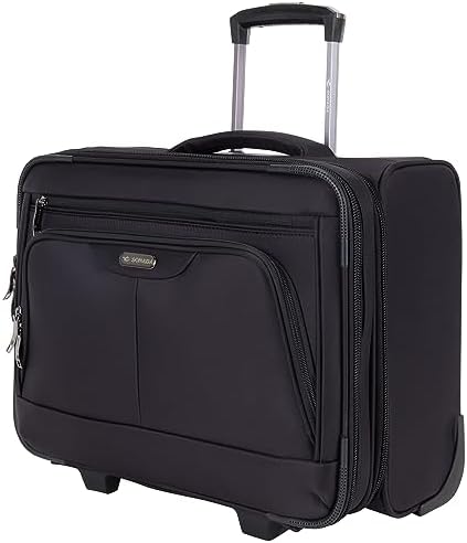 Pierre Cardin Sonada Rolling Laptop Bag Premium Wheeled Briefcase With ANTI THEFT TSA Lock Water-Resistant Pilot case, Roller Case Computer Bag UNISEX (CA95052)