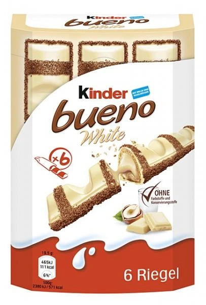 Kinder Bueno White 6 pcs / 100g