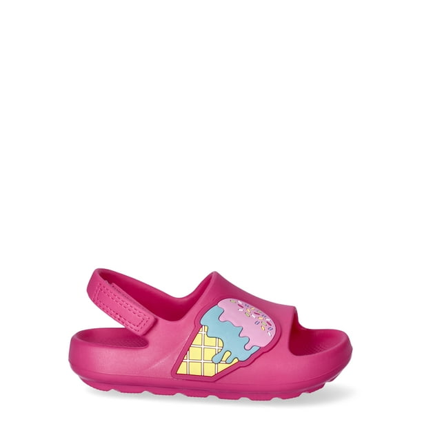 SIZE: 5-6 - Wonder Nation Toddler Girls Eva Slide Sandals
