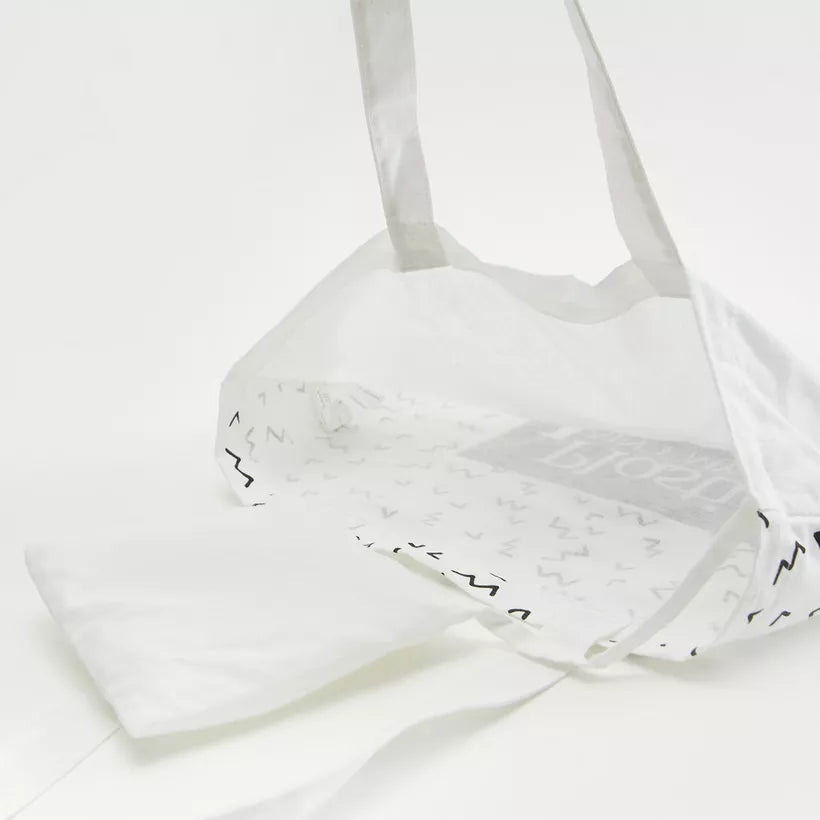 Gloo Lightweight Foldable Shoulder Tote White