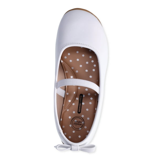 Wonder Nation Baby Girl Ballet Flat Dress Shoes