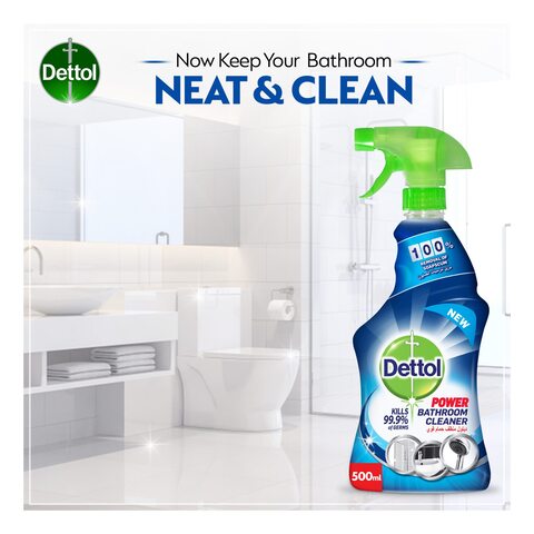 Dettol 4-In-1 Power Bathroom Cleaner Spray Spring Fresh | 500ml