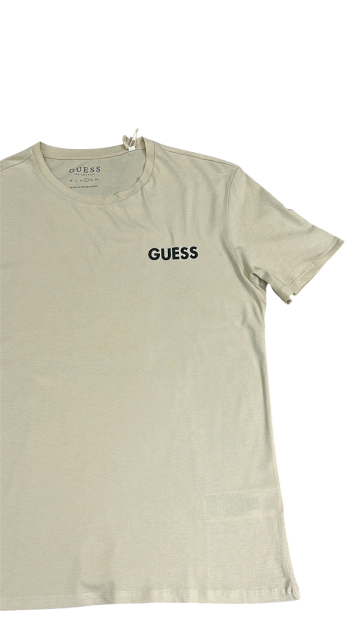 Guess Los Angeles Men’s Beige Cotton T-Shirt