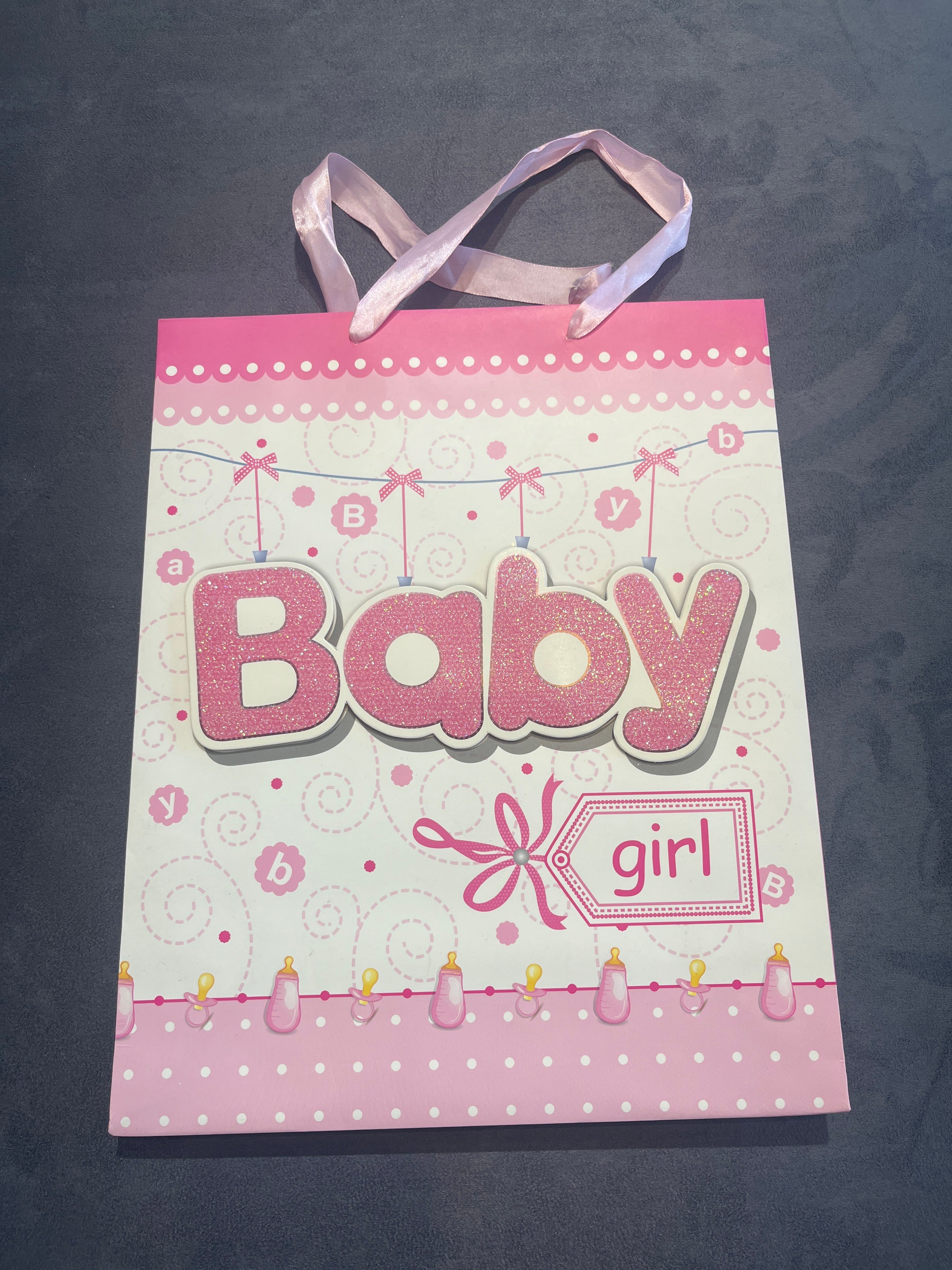 Baby girl pink color Gift bag